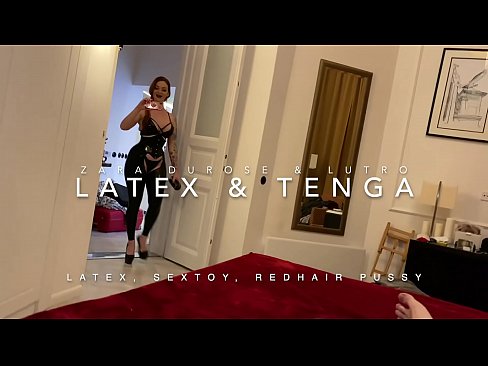 ❤️ Jaruma mai jajayen kaya sanye da rigar latex mai cin duri ❤️ Batsa na dubura ❌️